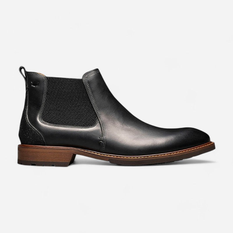 Men's Lodge Plain Toe Gore Black Charcoal