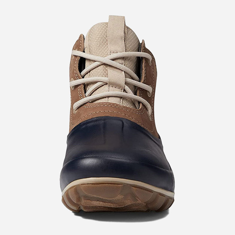 Classic Casual Lace Leather Cognac Multi