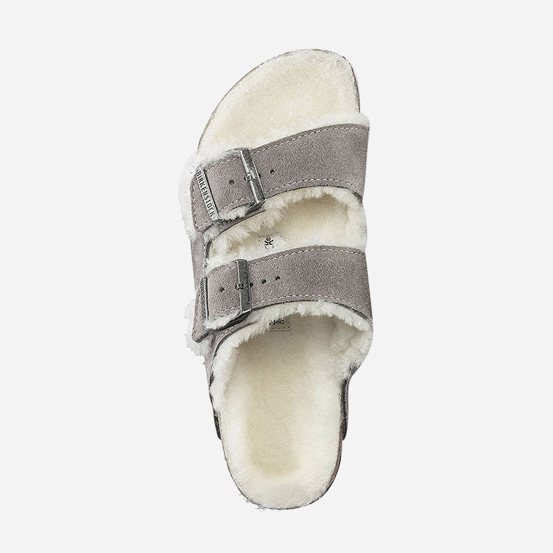 Arizona Shearling Stone Coin Suede Leather Narrow