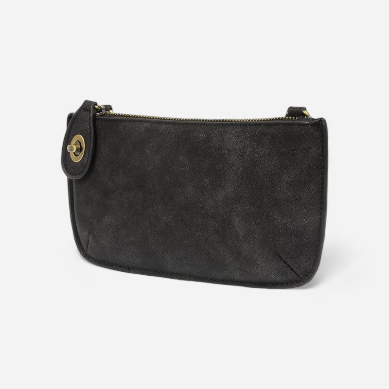 Lux Crossbody Wristlet Clutch Chestnut