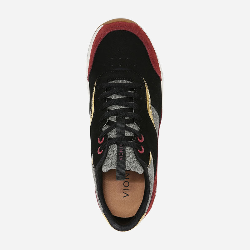 Nova Black/Shiraz Nubuck Suede