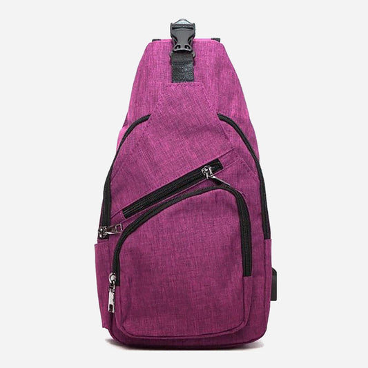 NuPouch Anti-Theft Day Pack Large Plum